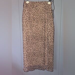 Leopard print skirt